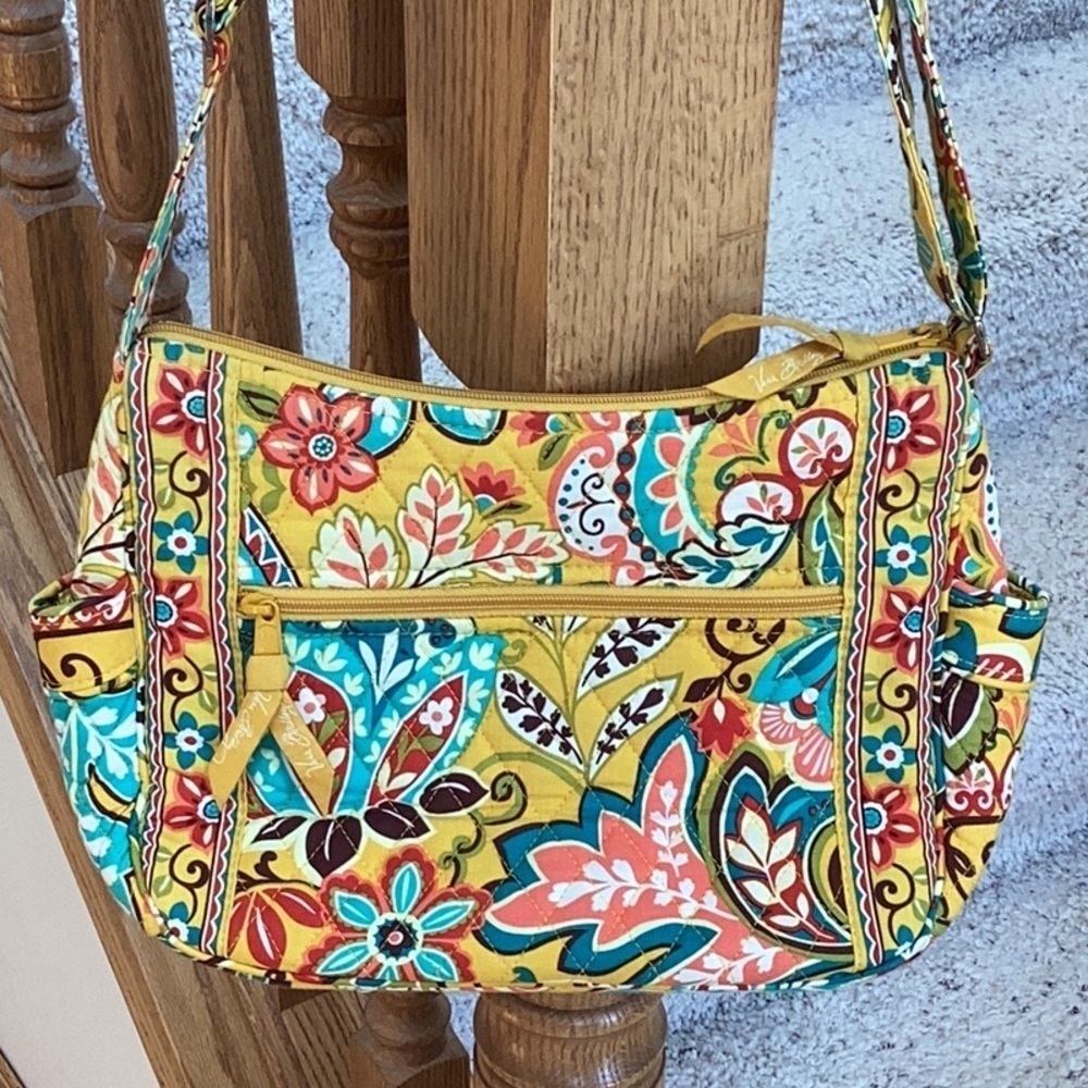 Vera Bradley Retired Yellow Provencal Pattern Shoulder bag, Purse or Crossbody - Picture 3 of 16